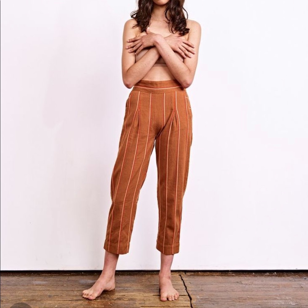Ace & Jig Westside pants in Cognac XS